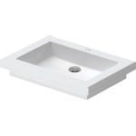 Duravit 2nd floor opbouwwastafel zonder overloop zonder kraanvlak 58x41.5cm m. WG wit 0290364