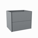 Mondiaz TENCE wastafelonderkast - 60x45x50cm - 2 lades - push to open - softclose - Plata SW1016313