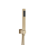 Crosswater Square Designer handdoucheset - vierkant - geborsteld messing (goud) SW1026382