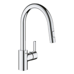 GROHE Feel Keukenkraan - hoog - uittrekbare uitloop - 2 straalsoorten - chroom SW706626