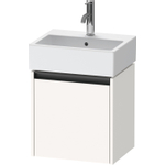 Duravit Ketho 2 wastafelonderbouwkast met 1 deur 43.4x33.8x44cm rechts, met greep antraciet wit supermat SW772239