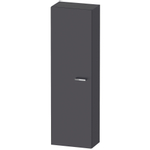 Duravit XBase badkamerkast 40x23.8x132cm 1 deur Standaard greep Grafiet SW444459