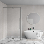 Aqua Vista Oria Cuadra zijwand - 100x200cm - incl. montageset - Gunmetal SW1244287