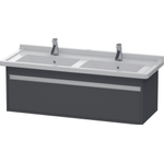 Duravit Ketho Wastafelonderkast 120x45.5x41cm 1 lade Standaard greep met softclose spaanplaat Grafiet Mat 0300513