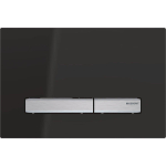 Geberit Sigma50 bedieningsplaat - 2-toets spoeling - vierkant - zwart SW259159