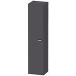 Duravit XBase badkamerkast 40x35.8x176cm 1 deur Standaard greep Grafiet SW444460