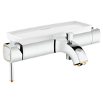 GROHE Grandera badkraan met handdouche houder met koppelingen met omstel chroom/goud 0437842