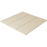 The Mosaic Factory London mozaïektegel - 30x30cm - wand en vloertegel - vierkant - full body - Porselein - mat white (wit) SW1235307