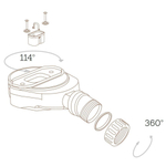 Xenz Soft douchebakafvoer Linear zonder cover H55 mm SW1002386