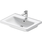 Duravit D-Neo wastafel met wondergliss 65x48x16.5cm 1 kraangat rechthoek Keramiek Wit SW640389