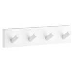 Smedbo House Handdoekhaak - 18x4cm - 4 haken - mat wit SW486784