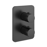 Hotbath Gal Afbouwdeel voor inbouwthermostaat met stop-omstel Geborsteld Gunmetal PVD SW656208