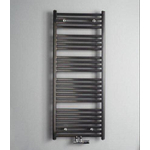 Instamat Calda elektrische handdoekradiator 60x155.5cm 800watt inclusief wandconsoles Wit glans SW699752