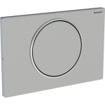 Geberit Sigma10 bedieningsplaat - 2-toets spoeling - ronde knop - vergrendeling,geb. rvs 0730031
