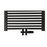 Best Design Nero-Luxe universele radiator aansluitset midden onder recht zwart mat SW405028