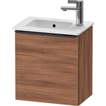 Duravit D-Neo wastafelonderkast 41x44x27.4cm Rechtsdraaiend 1 deur Noten Mat SW640821