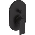 Hansgrohe Vernis afdekset badkraan met hendel mat zwart SW651461