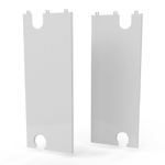 Stelrad set zijpanelen voor radiator type 33 x16cm Staal Wit glans SW202193