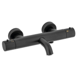 Plieger Napoli badkraan thermostatisch met omstel met koppelingen cool body mat zwart SW358821