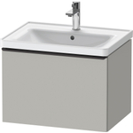 Duravit D-Neo wastafelonderkast 63.4x44x45.2cm 1 lade met softclose Betongrijs Mat SW640732