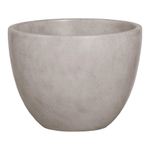 Saniclass Concrete opbouwwaskom 36x36x28cm zonder overloop rond Beton SW416520