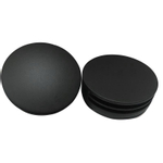 Wiesbaden Caral afbouwdeel rond badafvoer met overloop en vulfunctie mat zwart SW411722