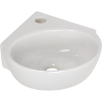 Plieger Corner hoekfontein 1 kraangat zonder overloop matwit SW161789