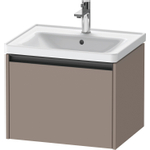 Duravit Ketho 2 wastafelonderbouwkast met 1 lade 58.4x45.5x44cm met greep antraciet basalt mat SW772673