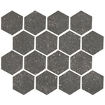 Serenissima Promenade Mozaïektegel 25x30cm 10mm gerectificeerd porcellanato Ebano SW497364