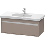 Duravit Ketho Wastafelonderkast 100x45.5x41cm 1 lade Standaard greep met softclose spaanplaat Basalt Mat 0300536