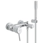 GROHE Concetto badkraan met omstel en koppelingen met douchegarnituur chroom 0442183