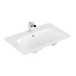 Villeroy & Boch Finion meubelwastafel 1 kraangat 80x50cm Ceramic+ met verdekte overloop stone white SW209573