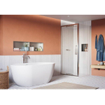 Crosswater Asura zijpaneel voor inklapbare deur - 90cm - gepolijst rvs SW1176591