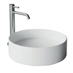 Xenz Coco waskom - 40x40x12cm - rond - keramiek - glans wit SW379500