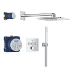 GROHE QuickFix Precision SmartControl inbouw douchesysteem met Vitalio SmartActive 310 Cube hoofddouche chroom SW1120189