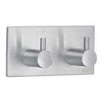 Smedbo Beslagsboden Handdoekhouder - 9x4.5x3cm - zelfklevend - RVS Geborsteld Edelstaal SW10990