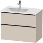 Duravit D-Neo wastafelonderkast 81x62.5x46.2cm 1 lade Taupe Mat SW641143