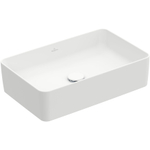 Villeroy & Boch Collaro opzetwastafel rechthoekig 56x36cm zonder overloop zonder kraangat ceramic+ stone white SW336072