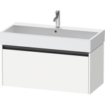 Duravit Ketho 2 wastafelonderbouwkast met 1 lade 98.4x46x44cm met greep antraciet wit mat SW772068