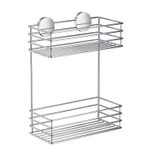 Smedbo Beslagsboden douchemand - 25x32x12cm - zelfklevend - RVS Gepolijst Edelstaal SW421652