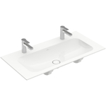 Villeroy & Boch Finion meubelwastafel met 2 kraangaten 100x50cm ceramic+ zonder overloop wit SW106524