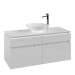 Villeroy & Boch Legato wastafelonderkast 120x55cm 4 lades Glans wit SW479849