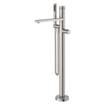 Wiesbaden Sphere thermstatische badmengkraan vrijstaand geborsteld staal SW295981