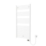 Plieger Elba Electrical elektrische designradiator - 1262X500mm - met thermostaat - 500w - wit SW1221758