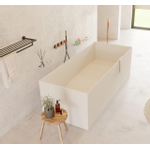 Ideavit Solidstar Vrijstaand bad 180x76cm rechthoekig Solid surface wit SW85887