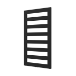 Plieger Bellezza EL elektrische radiator - Nexus zonder thermostaat - 115x60cm - 600 watt - donkergrijs structuur SW796742