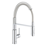 GROHE Get Keukenkraan - hoog - 2 straalsoorten - met profesionele handdouche - chroom SW206999