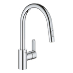 GROHE Eurostyle Cosmopolitan Keukenkraan - uittrekbare uitloop - 2 straalsoorten - chroom SW225332