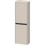 Duravit Ketho.2 Halfhoge kast 40x24x132cm 2 Rechtsdraaiende deuren Spaanplaat Taupe Mat SW772179