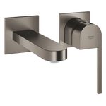 GROHE Plus waterbesparende wandkraan m-size met sprong 14.7cm brushed hard graphite SW444228
